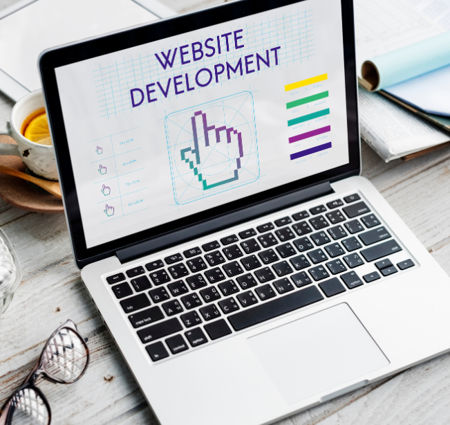 Professional web design services by Bullzeye Services with responsive website development and modern UI design