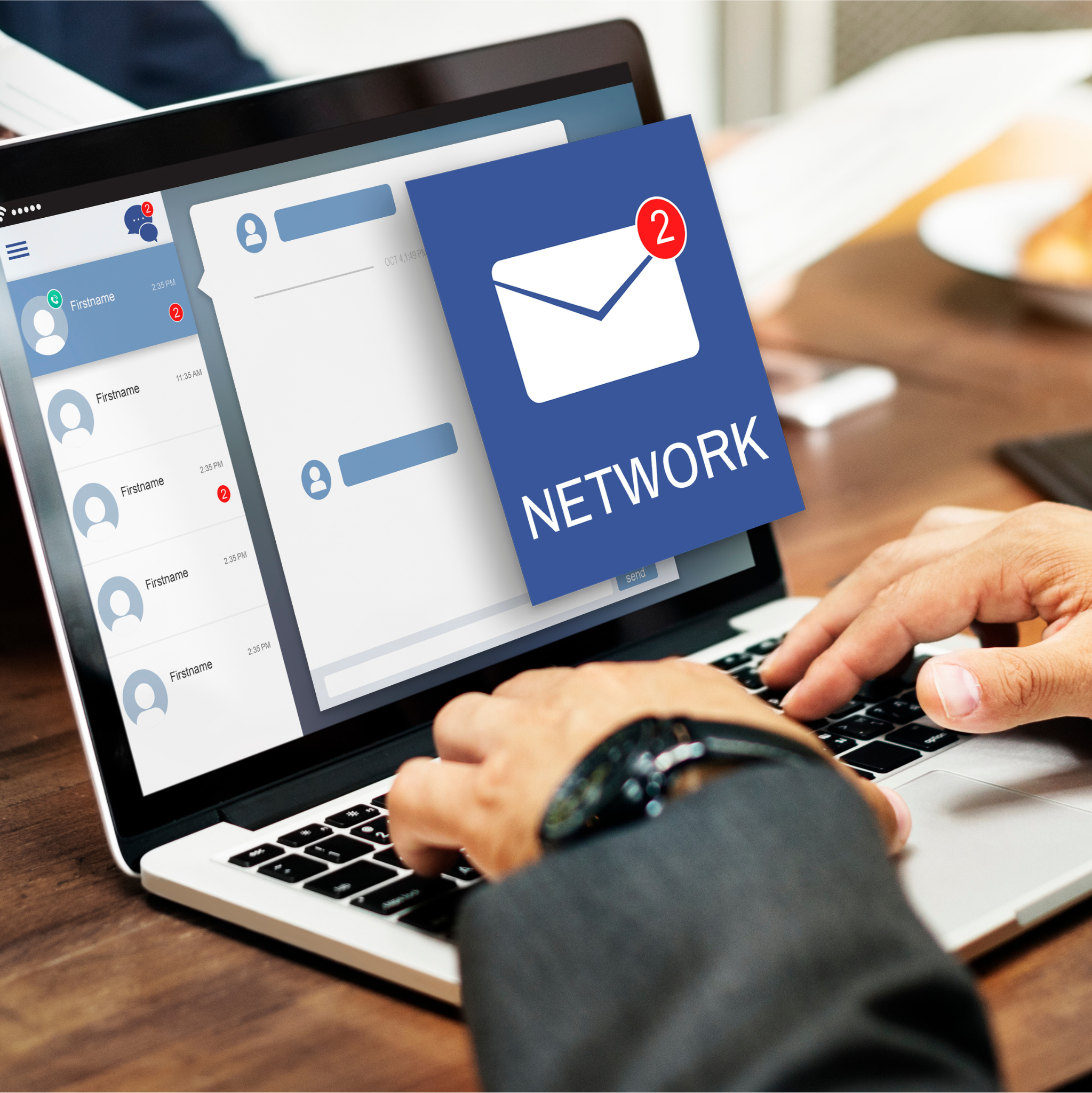 Professional email marketing campaign dashboard with business growth analytics