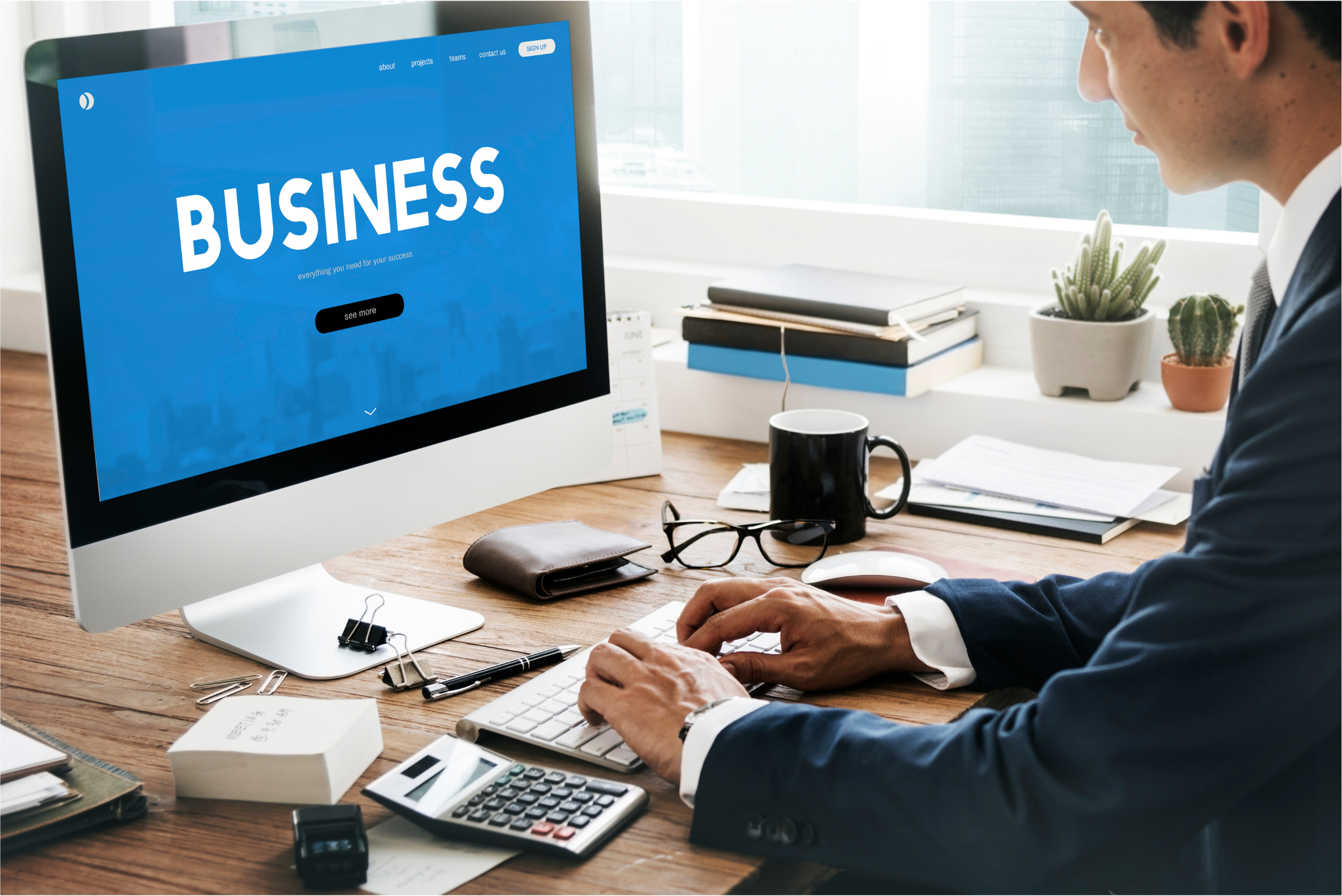 Professional business website design services with responsive modern website layout for companies and startups.