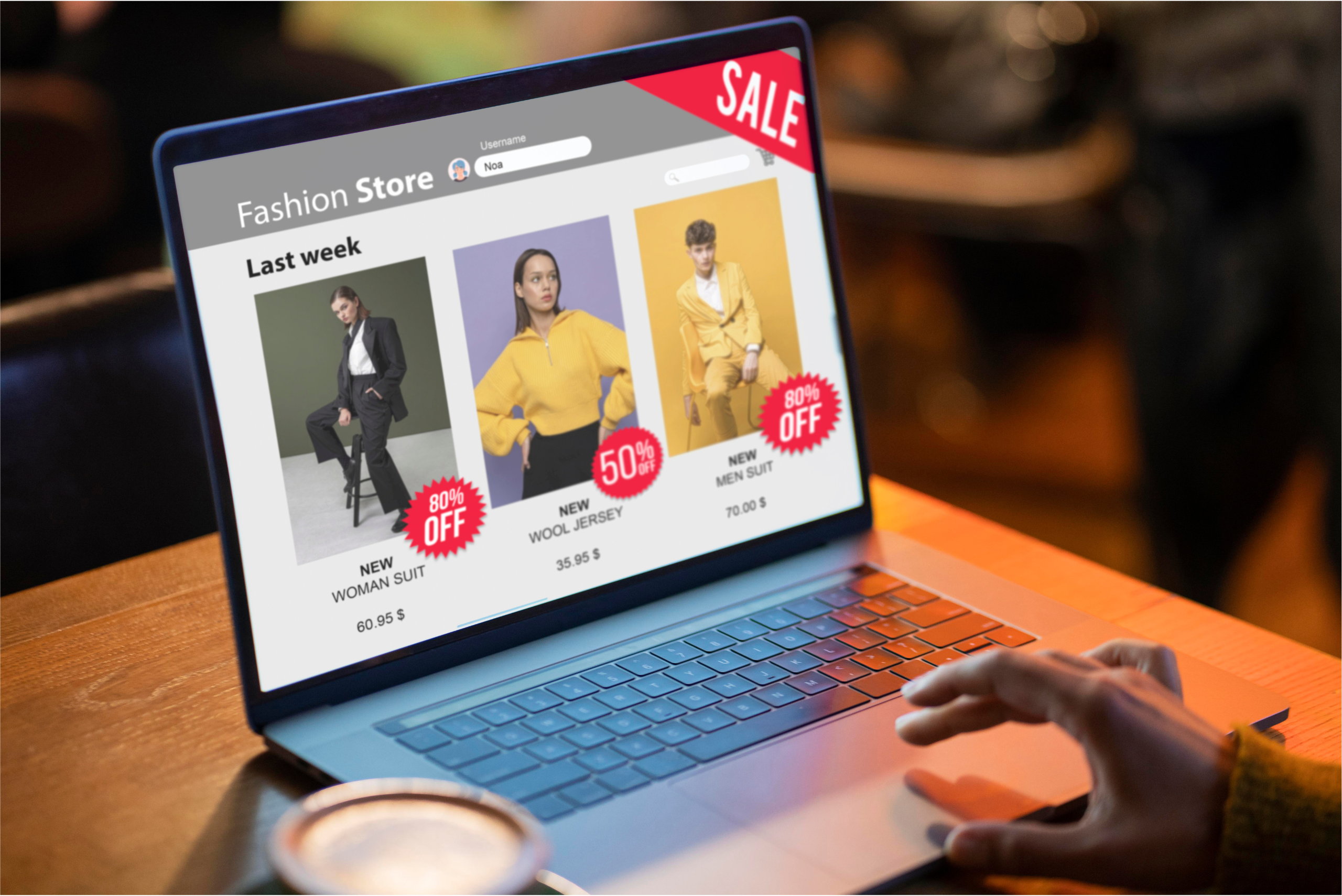 Professional e-commerce website design for online business