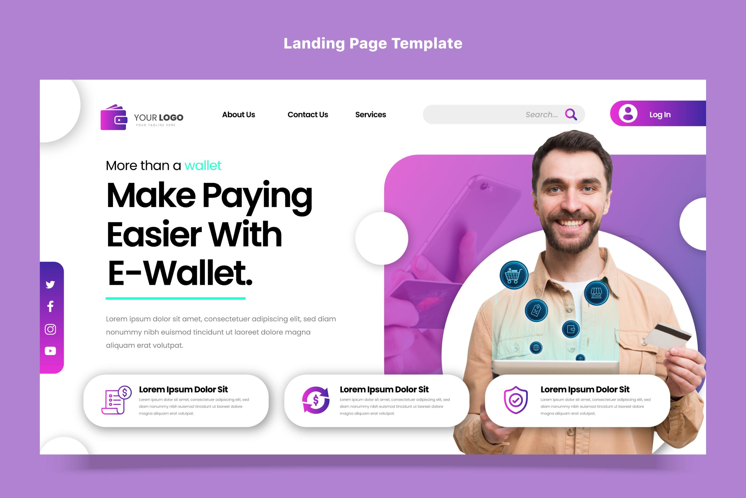 Professional landing page design by Bullzeye Services